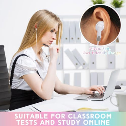50 Pack Earbud Bulk Headphone for Classroom Earphone Earbud with Wire Individually Bagged Wired in Ear Buds(Multicolor) - color: Multicolor