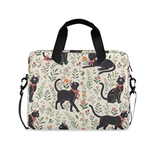 Cute Cat Laptop Case 15.6 in Computer Bag | Waterproof Laptop Briefcase Laptop Bag for Women & Men - color: Cute Cat
