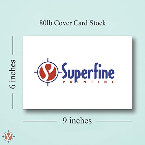Blank Index Flash Note Cards | 80lb Heavyweight Thick White Cover Stock. 100 Cards Per Pack | 6 x 9 - size: 6 x 9
