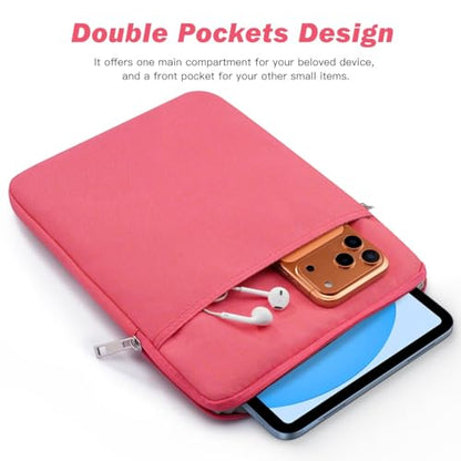 Dadanism 9-11 Inch Tablet Sleeve Bag Carrying Case for iPad (A16) 11th Gen 11", iPad 10th Gen 10.9" Air 5/4, iPad Air M4/Pro M5 11", iPad 9/8/7th Gen 10.2", Galaxy Tab A11+ Plus 11", Watermelon Pink - color: Watermelon Pink, size: 9-11 inch