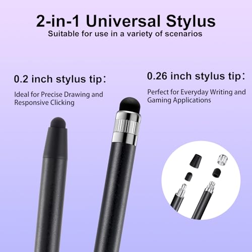 ChaoQ Stylus Pen for Touchscreen, 10pcs High Sensitivity and Precision Stylus Pen for iPad iPhone Android Compatible and All Touch Screens (Black/Rose Gold) - color: 10 Black Rose Gold