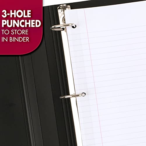 Mead Loose Leaf Paper, Wide Ruled Filler Notebook Paper, Reinforced, 8" x 10-1/2", 100 Sheets, Fits 3-Ring Binder (15006) - size: Pack of 1, style: 100 Sheets