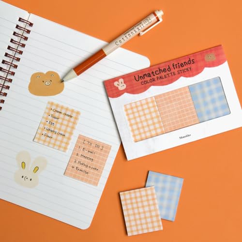Monolike Color Palette Sticky Unmatched Friends A Set 4p - Self-Adhesive Memo Pad 30 Sheets - color: Unmatched Friends a Set