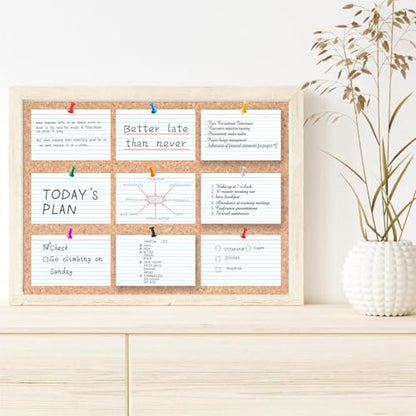 White Index Cards 5x8 Ruled, 50 Pcs File Note Cards, Lined Index Cards, Flash Cards, Study, Flashcards for Studying, Notecards for Studying, Note Taking and To Do List - size: 5 x 8-50PCS