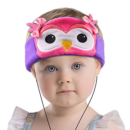 Contixo H1 Kids Headphones, 85dB Volume Limiting with Adjustable Speakers Soft Children Fleece Headband Toddler Headphones - style: Owl