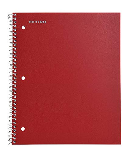 Mintra Office Durable Spiral Notebooks, 1 Subject, (Arctic Ice, Chili Oil, Green Olive, College Ruled 3pk) - color: Arctic Ice, Chili Oil, Green Olive, size: College Ruled 3pk