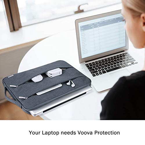 Voova 15.6 16 Inch Laptop Sleeve Case Compatible with MacBook Pro 16 M1/M2/M3/M4 Max 2019-2025, 15.6-16” Hp Lenovo Acer Asus, Waterproof Slim Computer Bag Cover with Handle, Dark Grey - color: Dark Grey, size: 15.6-16 Inch