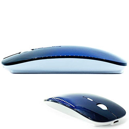 KLO Bluetooth Mouse for MacBook/Laptop/Notebook/pc/iPad/Chromebook, Wireless Mouse for MacBook Pro/AIR (Royal Blue) - color: Royal Blue