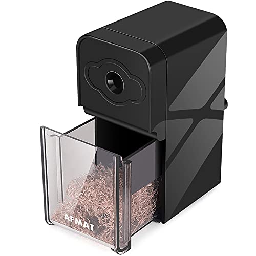 AFMAT Long Point Pencil Sharpener, 8-20mm Long Pencil Nibs, Self-Feed & Adjustable Pencil Sharpness, Artist Pencil Sharpener Manual for φ6-8.2mm Charcoal/Art/Drawing/Sketching/Colored Pencils PS10