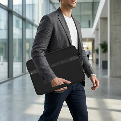 15.6-16 inch Laptop Sleeve Case Protective Briefcase Notebook Computer Bag | Waterproof Polyester, Fits Most Laptop Models, Shockproof Interior, Smooth Zippers, Slim Profile - color: Black, size: 16inch