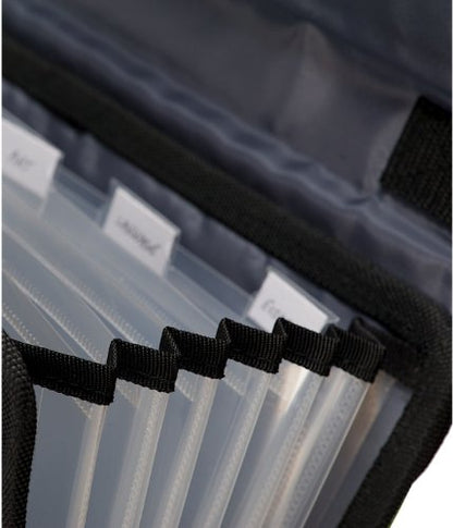 Case-it 13-Pocket Expanding File with Handle and Shoulder Strap, EFF-30-BLK - color: Black, size: 1 Pack