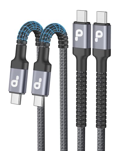 USB C Cable 3FT, 2Pack USB-C to USB-C Charger Cable, USBC Fast Charging | Nylon Braided USBC iPhone Charger Cord Compatible with iPhone 16/15/Pro Max/PlusSamsung Galaxy S26 S23 and More - color: Grey, size: 3FT 2Pack, style: USB C to USB C