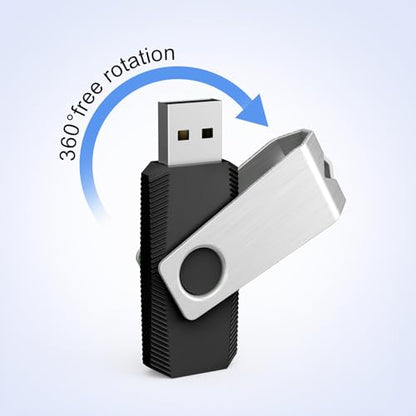 TOPESEL USB Flash Drive 5 Pack 32GB USB 3.0 Memory Stick Thumb Drives (32GB, 5PCS, Black) - color: 5 Pack, size: 32GB USB 3.0
