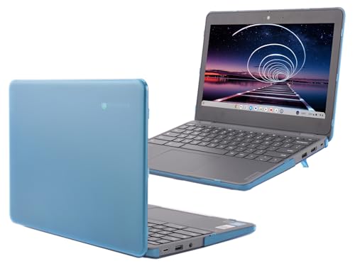 mCover Hard Case ONLY Compatible for 2024~2025 11.6" Lenovo 100E Chromebook Gen 4 (with Intel CPU and Model# 83G*) Laptop Computer (NOT Fitting Any Other Lenovo Models) - Aqua - color: Aqua