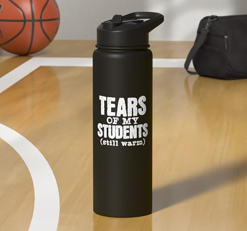 Funny School Teacher - Tears Of My Students Stainless Steel Insulated Water Bottle - color: Black