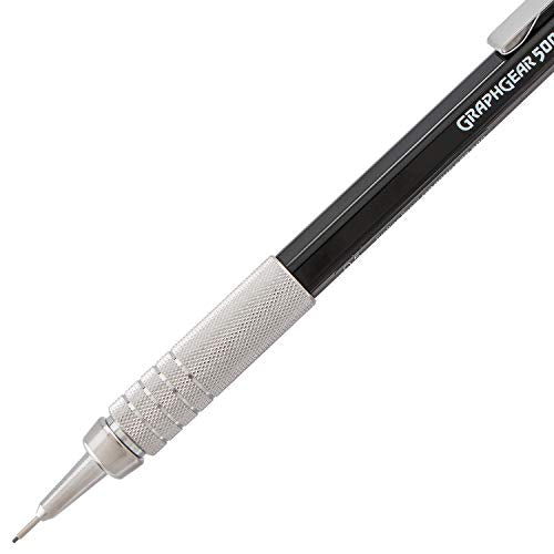 Pentel Graph Gear 500 Automatic Drafting Pencil, 0.5mm, Black Barrel, 1 Pack (PG525BP) - style: 0.5mm