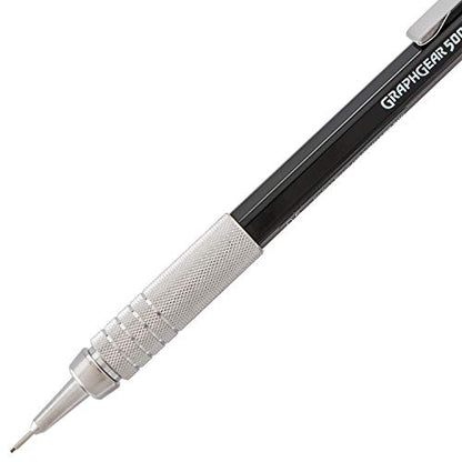Pentel Graph Gear 500 Automatic Drafting Pencil, 0.5mm, Black Barrel, 1 Pack (PG525BP) - style: 0.5mm