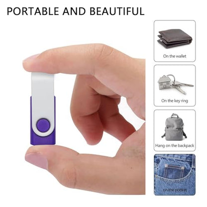 10 Pack 256MB USB Flash Drives in 5 Random Colors USB 2.0 Wholesale Lot Bulk Memory Sticks (10 Pack, 256MB) - size: 256MB, style: 10 Pack