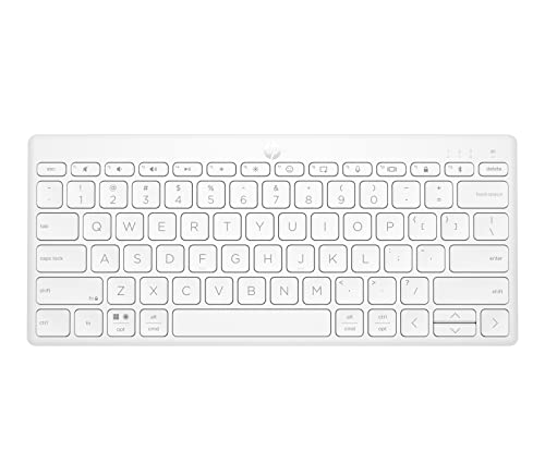 HP 350 BT Multi-Device Keyboard White - color: Pike Silver, style: BT Keyboard