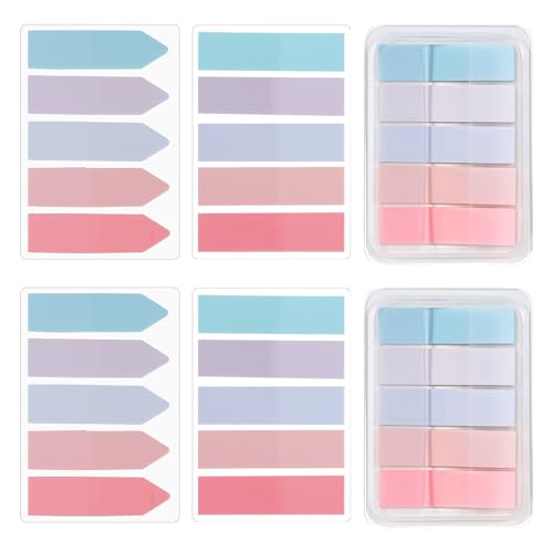 600 Pcs Sticky Indexing Tabs Book Annotation Bookmark Notes Page Markers Sticky Index Tab Post Tabs Flags Stickers for Book Notes Easy Remove Reading Index Folders File Note