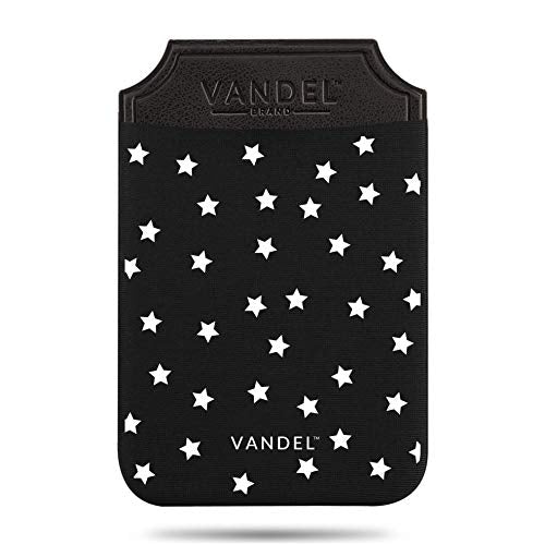 VANDEL Pocket – Stick-On Fabric Phone Wallet Stick On for Women, Cute Credit Card Holder for Phone Case, Back of Phone Fabric Sleeve for iPhone Pocket, Stretchy Wallet Phone Case - color: Night Sky