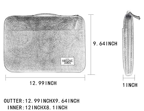 Kinmac 360° Heavy Duty Protective Laptop Sleeve Case Bag Cover with Handle for MacBook Air 13 inch,iPad Pro 13 inch and 13.3 inch HP,Dell,Lenovo,Asus,Acer Laptop (Lavender) - color: Lavender, size: 12 inch-13.3 inch