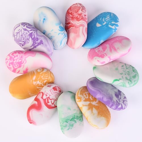 Mr. Pen- Erasers, 24 Pack, Vibrant Colors, Marble Pencil Eraser | Cute Eraser for kids, Big Erasers for Pencils