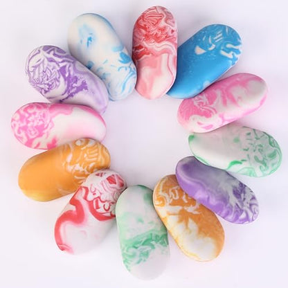 Mr. Pen- Erasers, 24 Pack, Vibrant Colors, Marble Pencil Eraser | Cute Eraser for kids, Big Erasers for Pencils