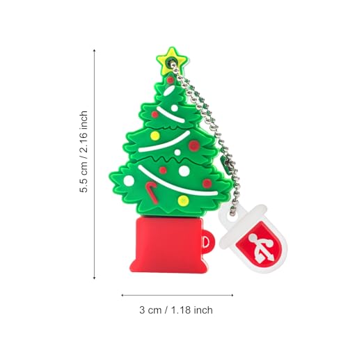 Christmas Tree Flash Drive 16GB, Gift USB Stick with Chain for Family,Kids,Friends,Students,Teacher Merry Christmas - color: Tree, size: 16GB