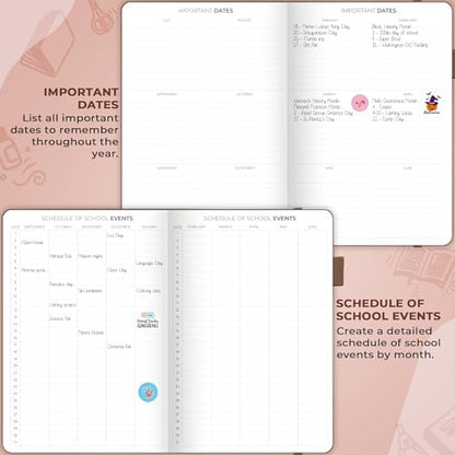 Clever Fox Teacher Planner, School & Homeschool Book, B5 Size Terracotta | Undated, 7x10, lay-flat binding, heavy-duty hardcover, teacher lesson weekly & daily planner, homeschool supplies - color: Dark Terracotta, size: Smaller than A4 (7″ x 10″)