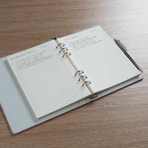 Oxford A5 Refill Paper, 6 Ring Lined Paper with Boxes for To Do Lists, 120 Sheets, 6 x 8.25 Inches, Notebook, Bullet Journal and Planner Inserts (1016732) - size: A5 Refill - To Do Lists