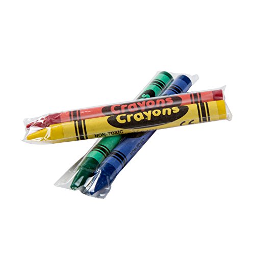 AmerCareRoyal Non-Toxic Crayons for Kids, 2-Pack Individually Wrapped - Assorted Colors for Family Restaurants, Classroom, Parties and Activities, Toddler Crayons in Bulk
