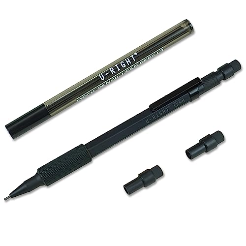 U-RIGHT 1.3 mm Mechanical Pencil Black Weatherproof - color: Black