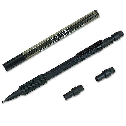 U-RIGHT 1.3 mm Mechanical Pencil Black Weatherproof - color: Black