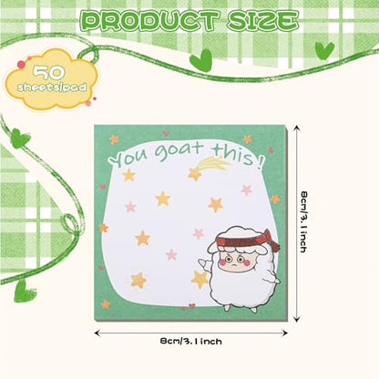 48 Pads Funny Sticky Notes for Work 3x3 Inches Positive Emotional Support Gift Funny Lined Memo Note Pads for Office Coworker Gifts Employee Appreciation Supplies. (Funny)