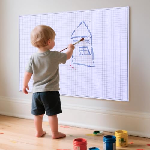 zmybcpack 25 Sheets24"x36" Engineering Graph Paper Pad, Large Grid Paper | 1/4" Ruled Grid Paper For Engineering, Architecture-Mathematician Draftsman, Single Printed