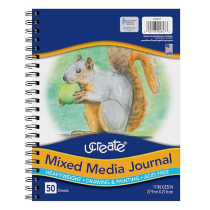 Art1st Mixed Media Journal, Heavyweight, 11" x 8-1/2", 50 Sheets