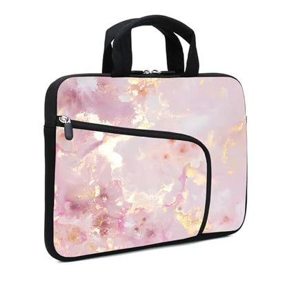11.6-12.2 inches Laptop Sleeve Chromebook Case Ultrabook Case Notebook Sleeve Tablet Case Neoprene Handle Sleeve for Men Women, Two Pockets(Pink-1 - color: Pink-1