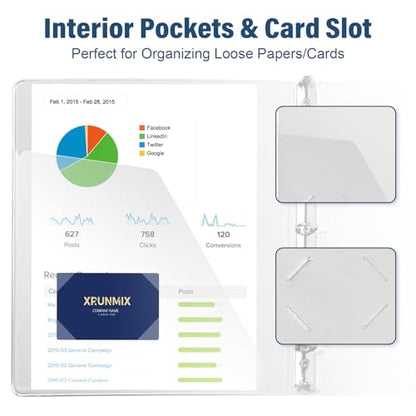 1/2 Inch 3-Ring-Binder with Pockets, 0.5''-inch Round Binders Holds 100 Sheets US Letter Size 8.5'' x 11'' - Bundle 12 Packs White Binders for Home, Office, and Back to School (0.5'' - 12 Packs) - size: 0.5'' - 12 Packs