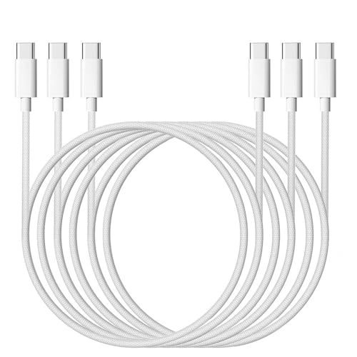 [10ft,3Pack] 240W USB C to USB C Cable, MFi Certified iPhone 17 Charger Type-C to Type-C Super Fast Charging Data Sync Braided Cable for iPhone 17/16/15 Pro Max, Vision Pro, iPad Pro Air mini, Galaxy - color: C to C [10 FT]