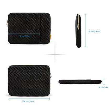Laptop Sleeve,BAGSMART Laptop Cover Compatible with 13-13.3 inch Notebook,MacBook Air,MacBook Pro 14 Inch,Computer,Water Repellent Protective Case with Pocket,Black - color: Black, size: 13-13.3 Inch