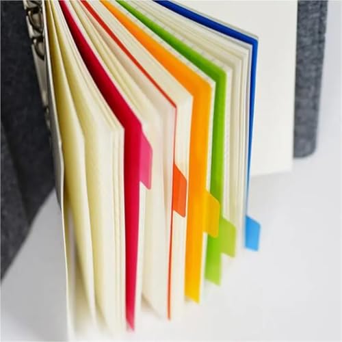 4Set 5pcs/Set A5 Loose Leaf Spiral Binder Index Separator PP Colorful 6 Hole Page Dividers for Diary Book Students Stationery Gifts