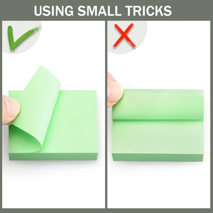 Eastern Wolf Sticky Notes 1.5x2 Self-Stick Notes 10 Bright Multi Colors Sticky Notes 20 Pads 100 Sheet/Pad - color: 20 Pads