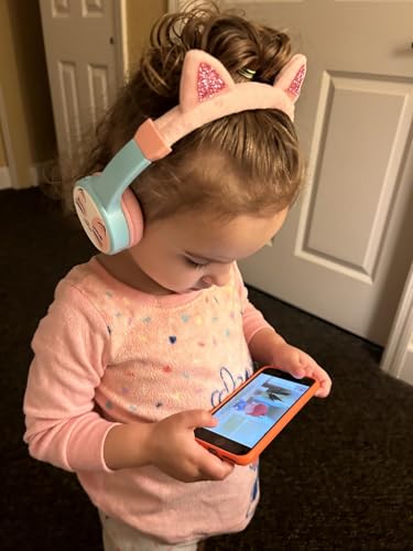 Cat Ear Kids Headphones, Bluetooth Wireless Headphones for Kids, 85dBA Volume Limited, FunShare, Girls Toddlers Children Headset for School/Learning/iPad/Travel - style: Cat Ear