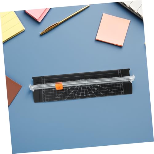 STOBAZA 2pcs Compact Paper Trimmer with Precision Cutting Blade Portable Foldable Mini Paper Cutter for Crafting Scrapbooking Office and Student Use Lightweight and Space-Saving Style