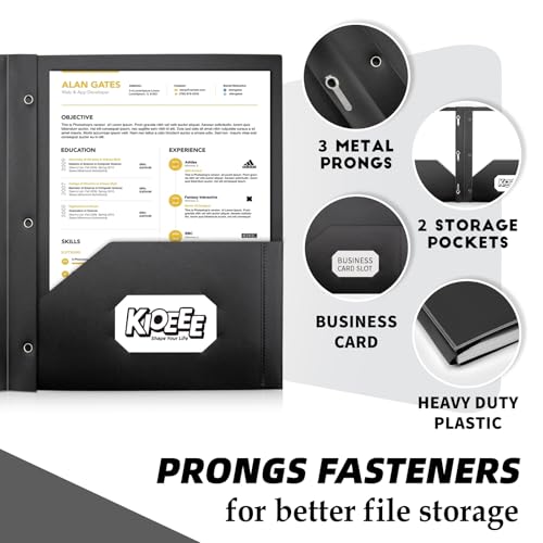 Black Plastic Folders with 2 Pockets&Prongs&Clear Front Cover(24 Pack), Heavy Duty Letter Size Plastic Folders for School Office, Letter Size Paper - size: 24 Pack, style: Heavy Duty 2 Pockets&Prongs&Clear Front Cover