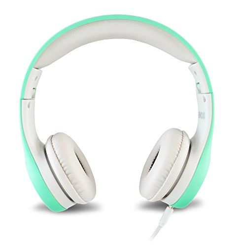Nenos Kids Headphones Children's Over Ear Computer Volume Limited for Kids Foldable (Mint) - color: Mint