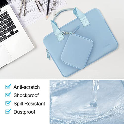 Hseok Elastic Laptop Case 13.3-14 Inches Sleeve with Small Case, Neoprene Carrying Bag Compatible with MacBook Neo 14, MacBook Pro 14 M5/M4/M3/M2/M1, XPS 14 and Most 13.3-14 Notebooks,S02B01 - color: S02b01, size: 13.3"-14"