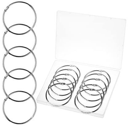 Mr. Pen- Loose Leaf Binder Book Rings, 3 Inch, 10 Pack | Metal Binder Rings for Index Cards, Flash Cards, Notebooks, Scrapbook, Keychains, School, Home, Office, Silver - color: Silver, size: 3", 10 Pack
