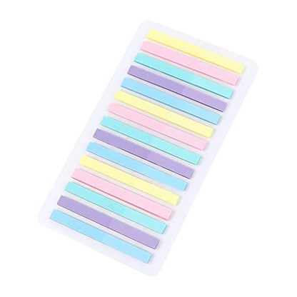 300 Sheets Transparent Sticky Index Tabs, Clear Sticky Notes Long Page Book Markers Tabs,Writable Page Sticky Notes(Macaron) - color: Style B